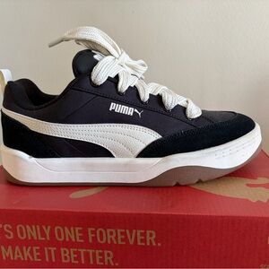 PUMA Kids Black and White Sneakers